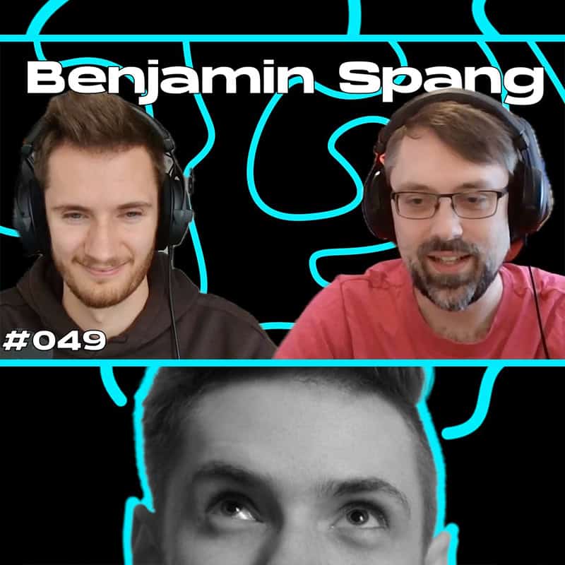 Foto: Benjamin Spang und Elias im Gespräch im Rahmen des Podcasts "Schreibmind"