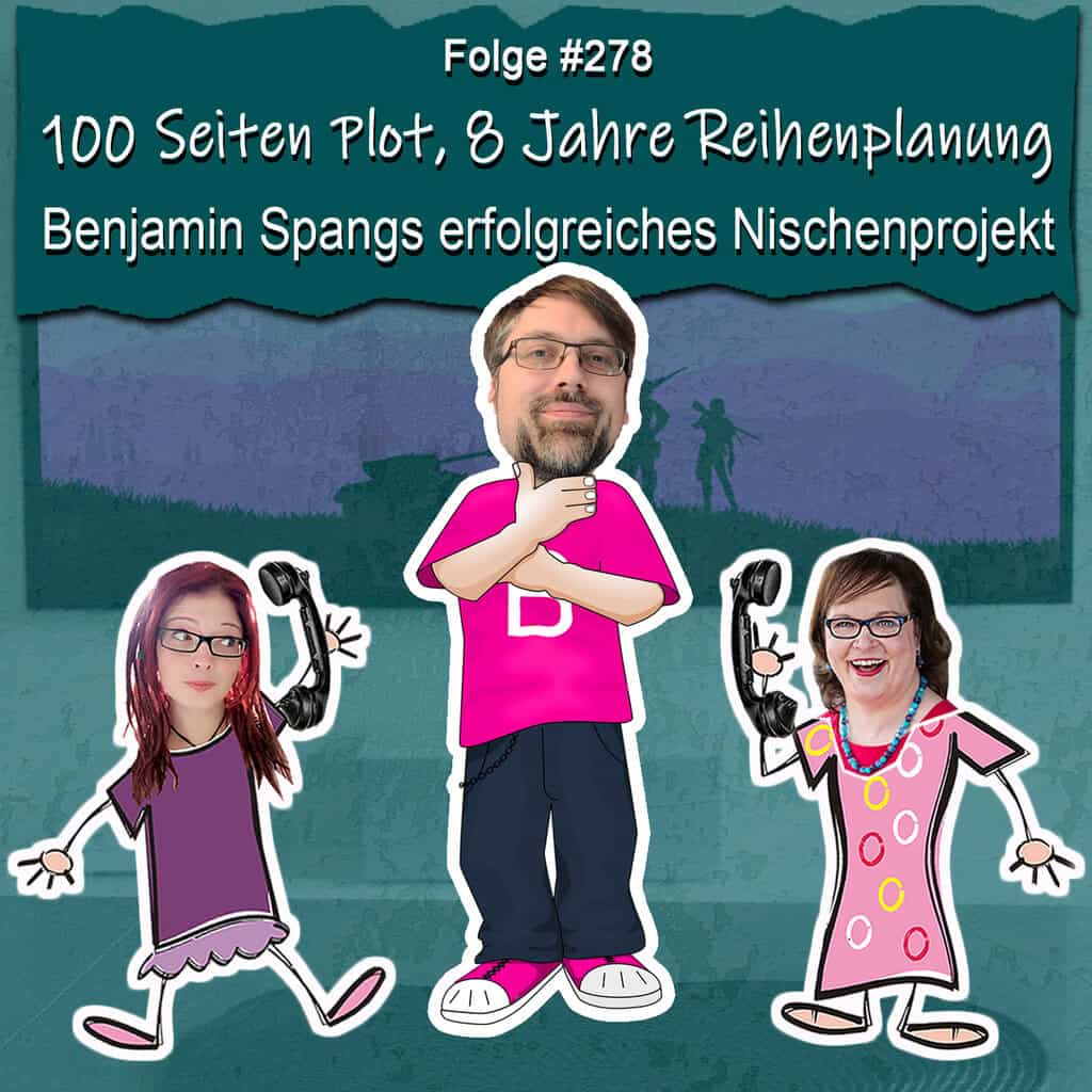Grafik: Tamara Leonhard, Vera Nentwich und Benjamin Spang auf dem Cover von Die Zwei von der Talkstelle